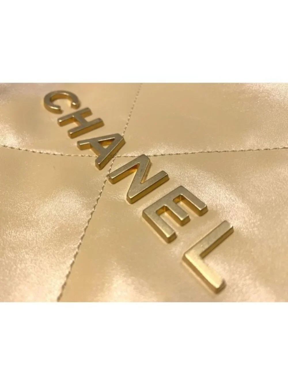 Chanel 22 Tote Small Handbag As3260 Quilted Plate Yellow